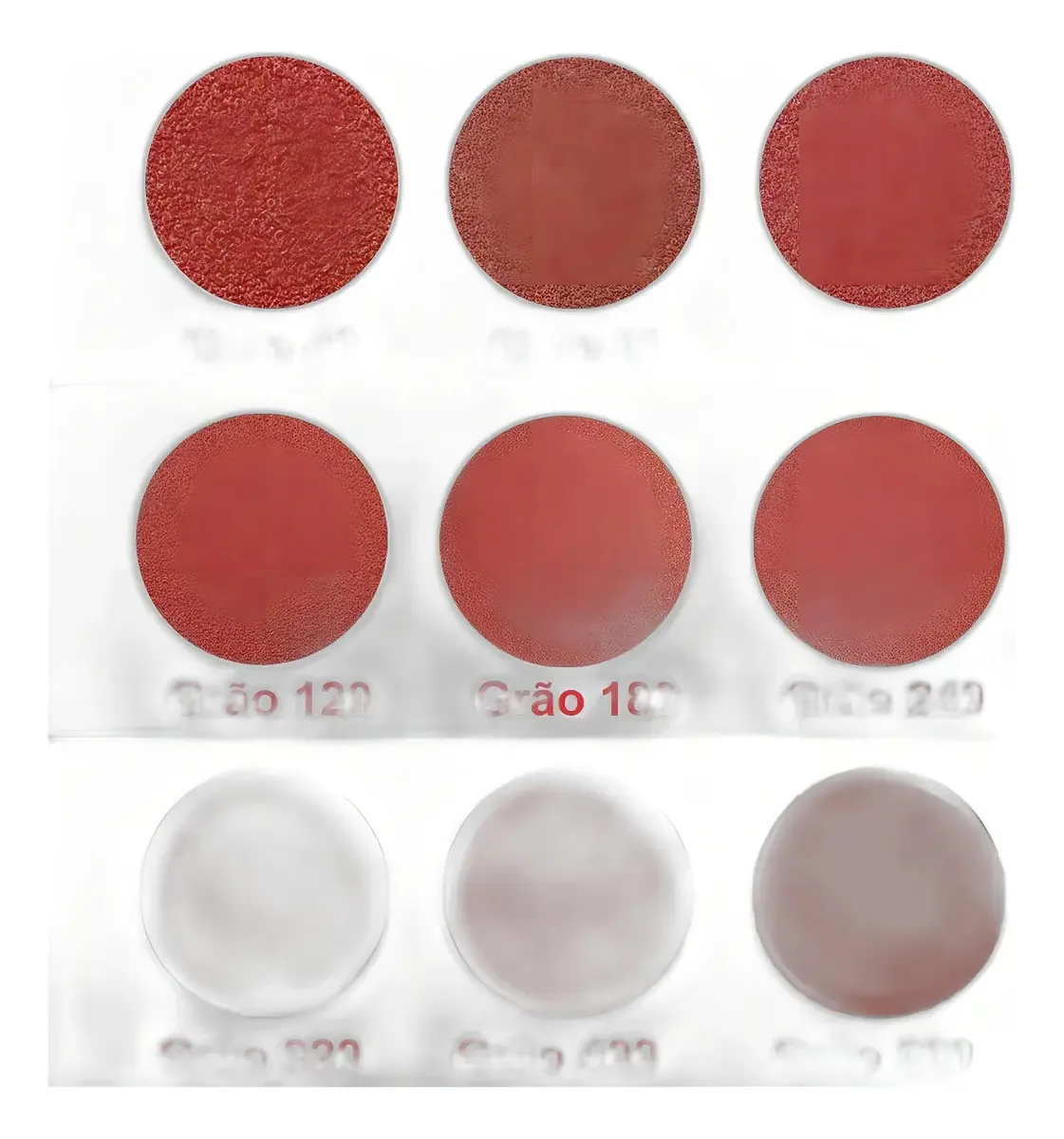 100 X Discos Lixa Grão Liso 125mm 5 Polegadas Lixadeira