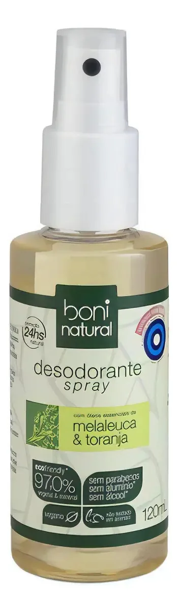 Kit 3 Desodorantes Natural E Vegano Spray Melaleuca 120ml