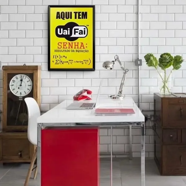 Quadro Senha Wifi A4