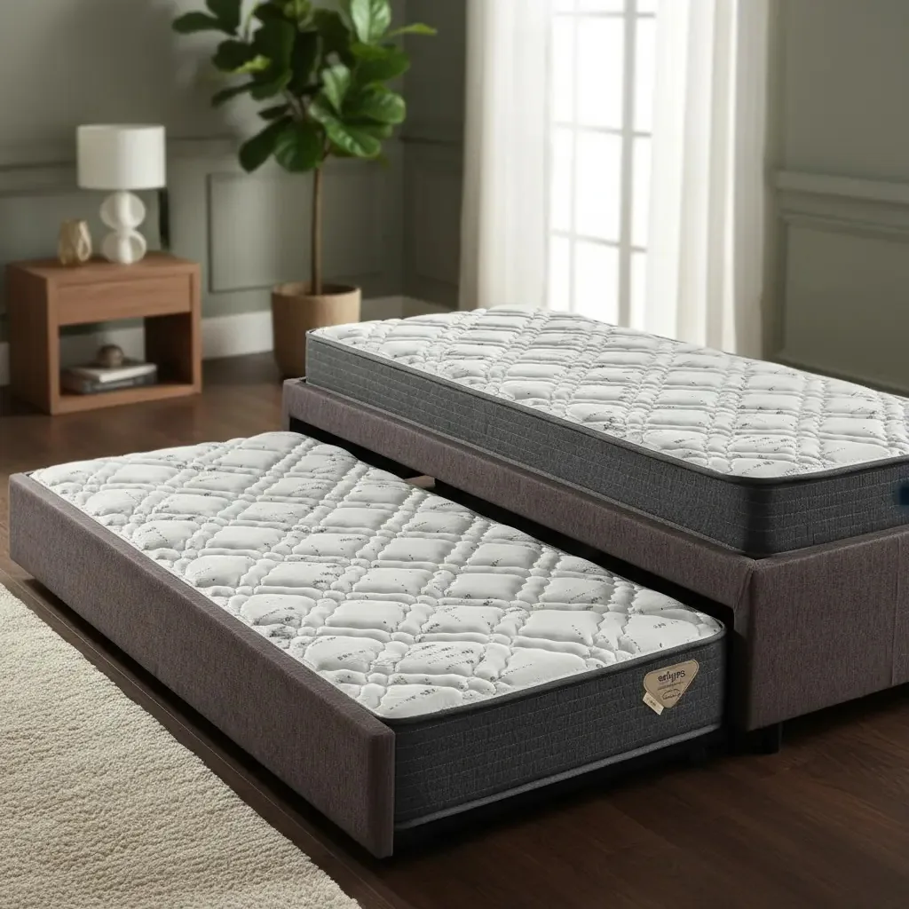 Bicama Box Solteirão 96x203 Com 2 Colchões Adapto Ecoflex