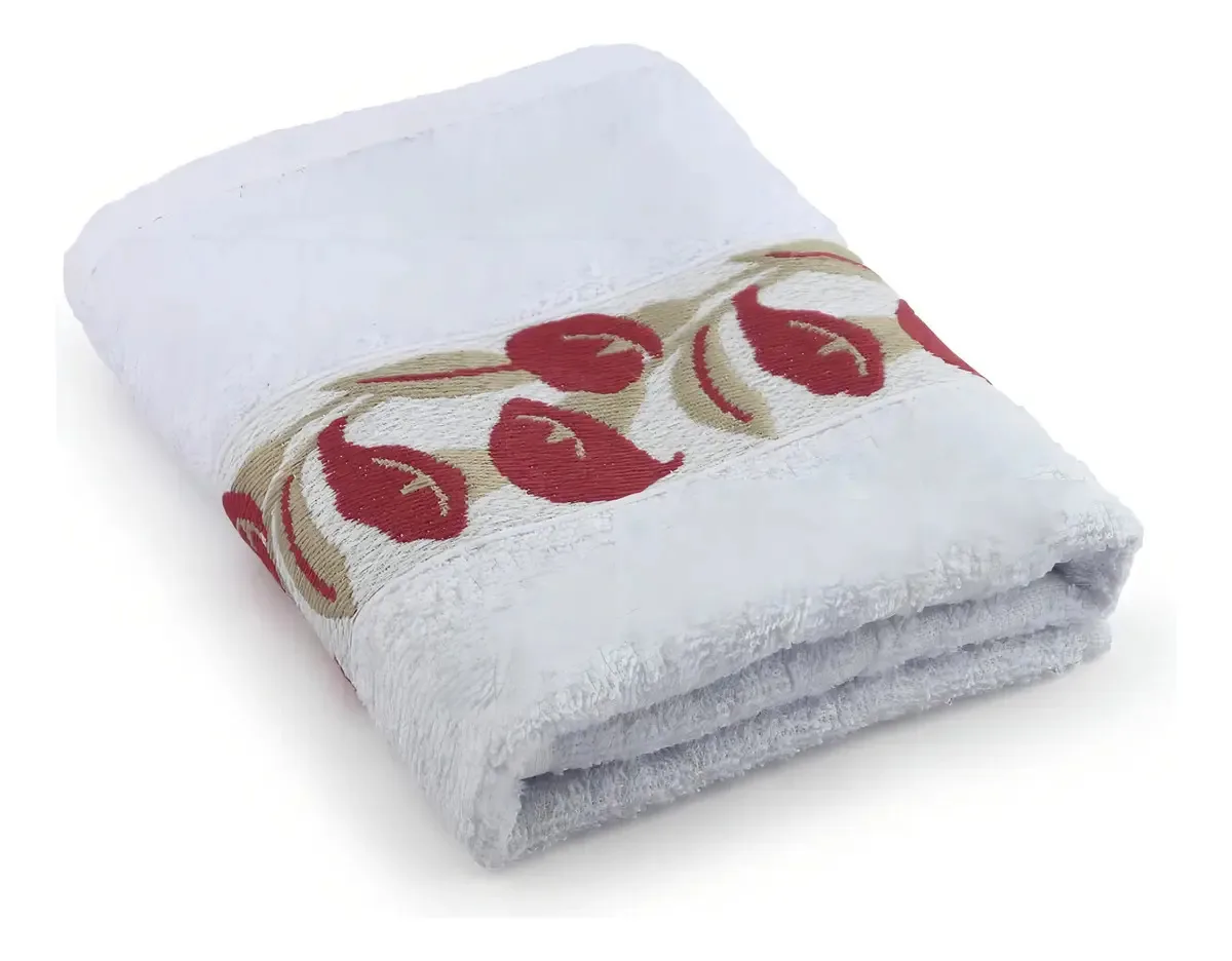 Toalha De Rosto 80x50cm Flora Marcotex - Branco