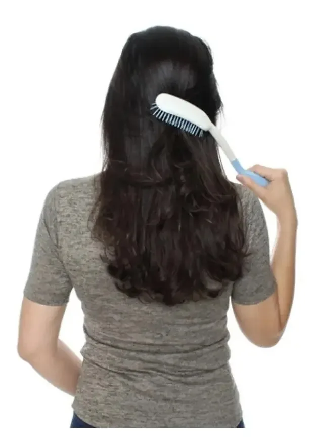 Escova De Cabelo Cabo Longo Mobilidade Reduzida Longevitech