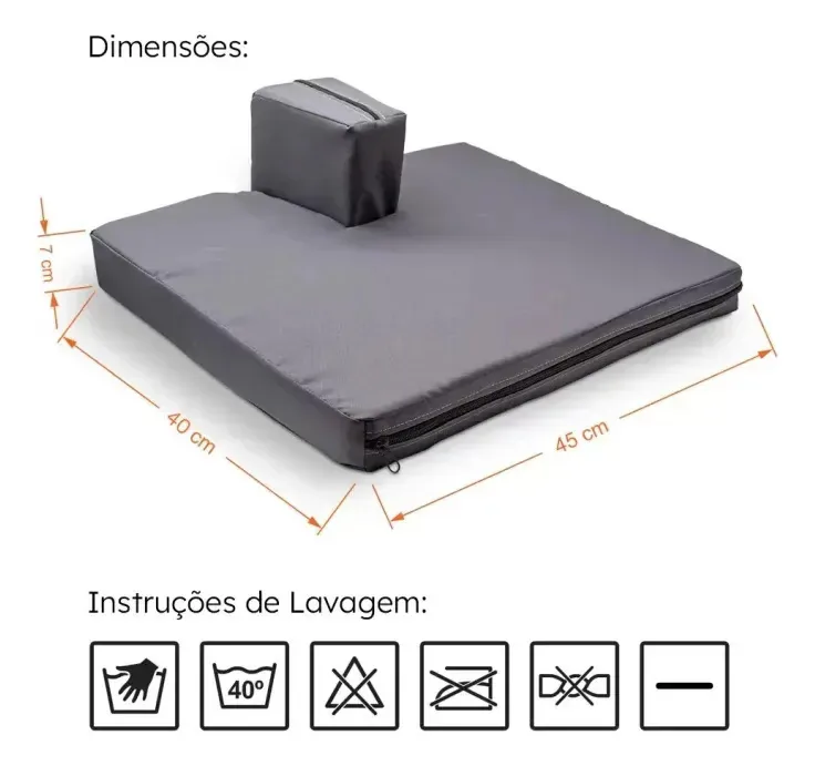 Almofada Abdução Para Cadeira De Rodas Longevitech