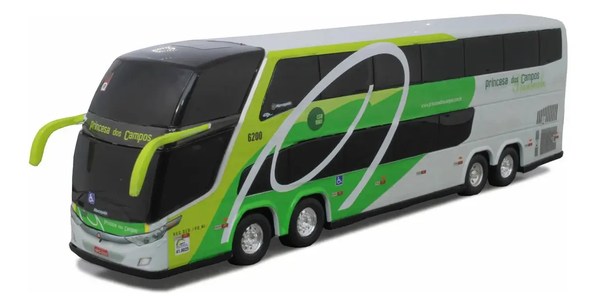 Ônibus Em Miniatura De Brinquedo 30cm - Plástico Resistente