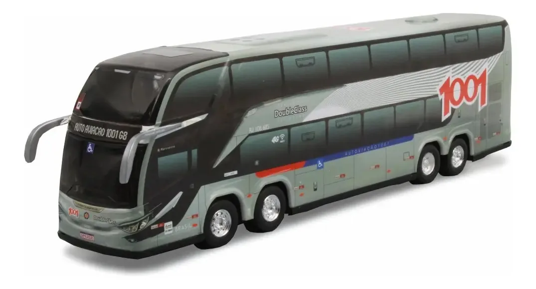 Ônibus Em Miniatura Viação 1001 G8 Dd branco