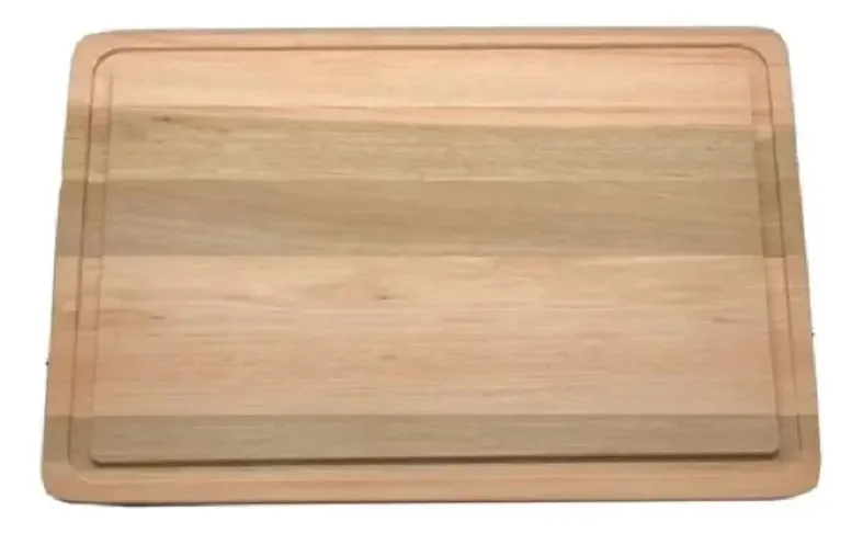 Tabua De Corte Para Carne Churrasco Servir Frios Eucalipto Cor Marrom Liso