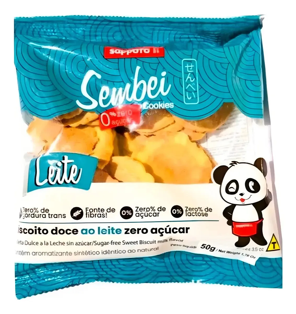 Bisc Cookies Sembei Ao Leite S/acucar 50g