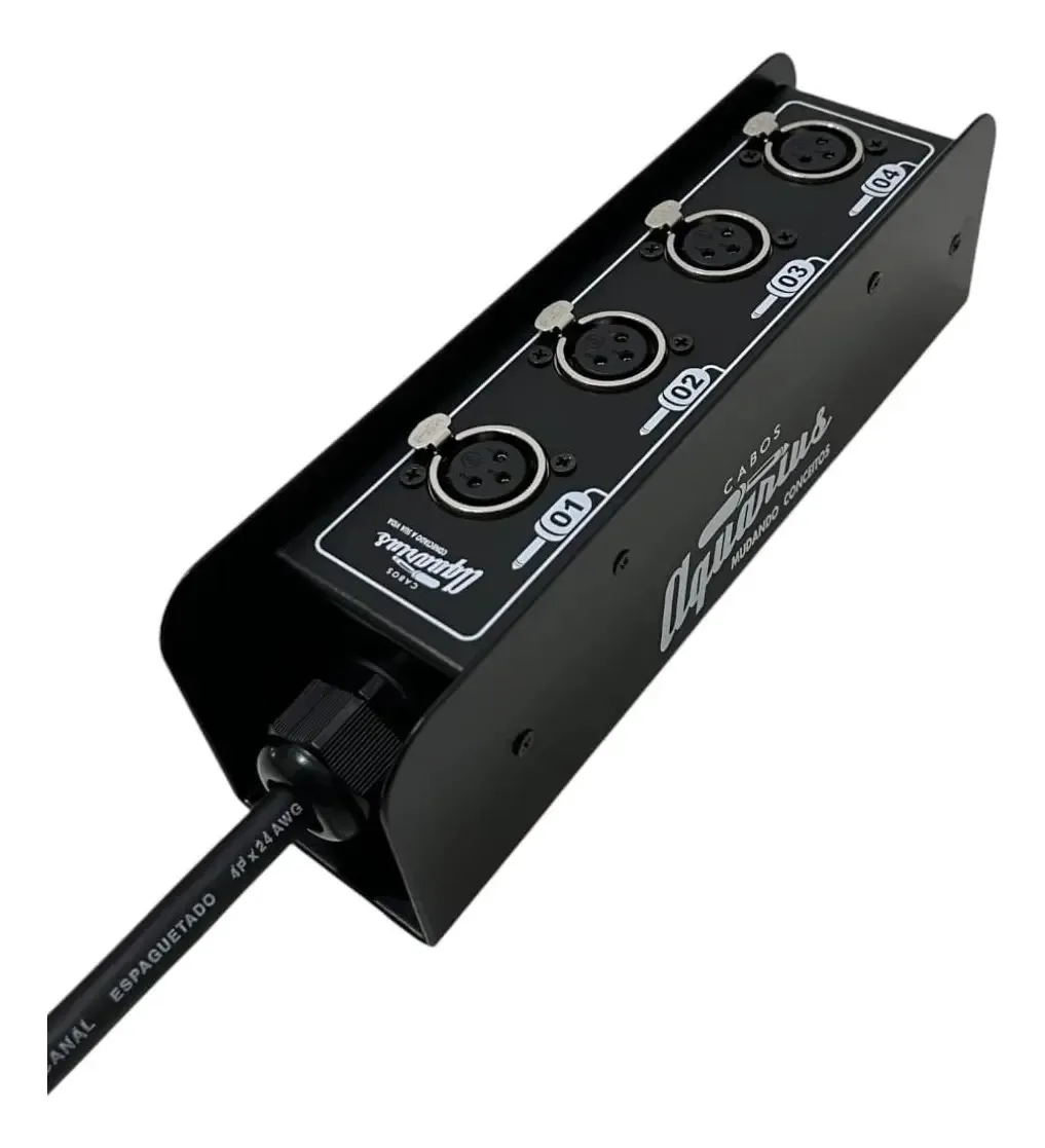 Medusa 04 Vias (XLR) Cabos Aquarius - 40 Mts