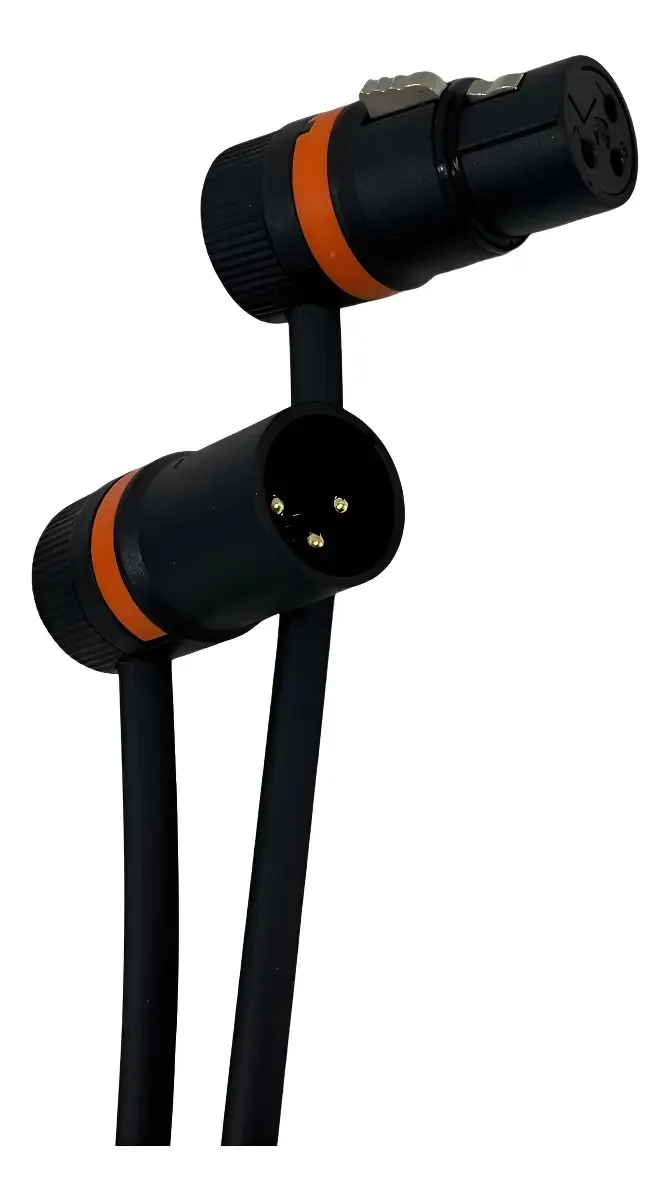 Cabo Balanceado Xlr Conectores Roxtone Cabos Aquarius - 1 Mt