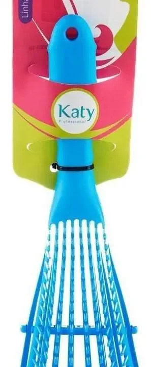 Escova Para Cabelo Polvo Desembaraçante Cor Azul Katy