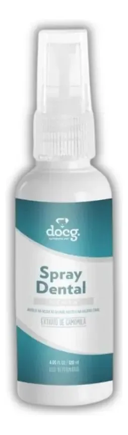 Spray Dental Oral Cães A Gatos Docg Higiene Bucal Mau Halito Sabor Menta