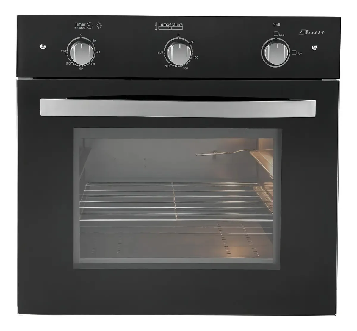 Forno de embutir elétrico Built Scarlet 46L preto
