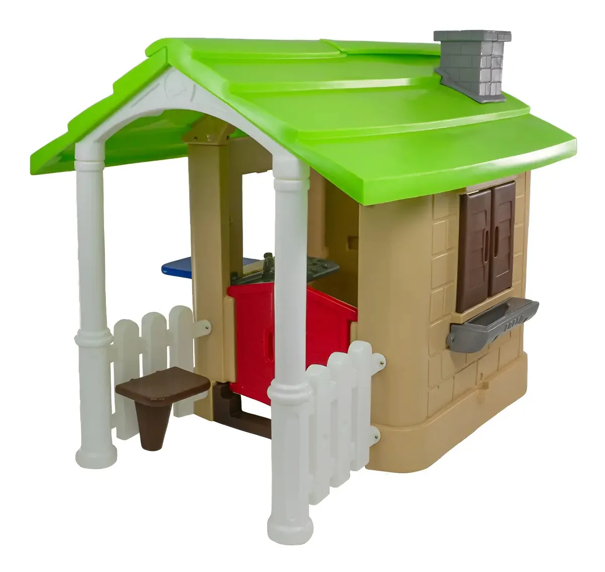 Casinha De Brinquedo E Boneca Infantil Plástico Recanto Freso para Crianças de 1 a 12 anos, Ideal para Quintal, Escolas e Residências