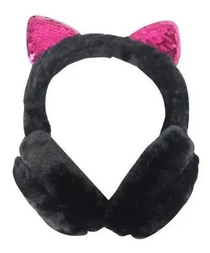 Aquecedor De Orelha Peludo Para Frio Fone Plush Earphone