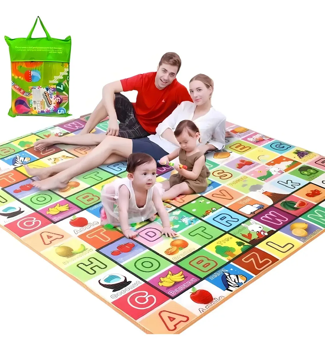 Tapete De Atividades Infantil Educativo Dupla Face 150x180cm
