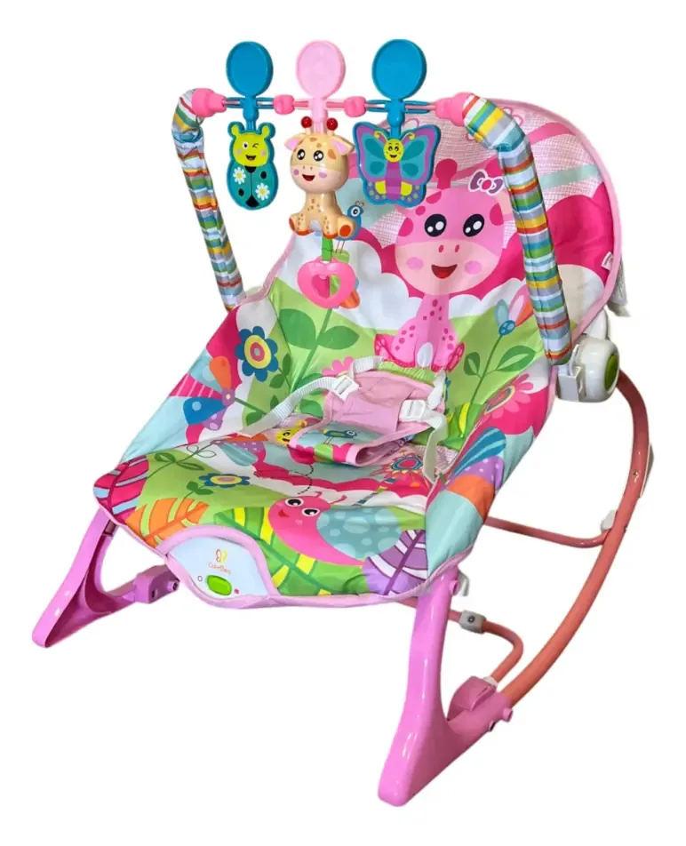 Cadeira de Balanço Descanso para Rosa Bege Color Baby Encantada