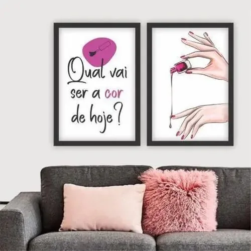 Quadros Decorativos Manicure - 30 X 40cm