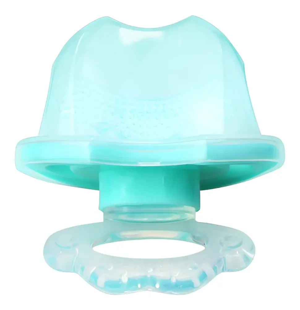 Mordedor Massageador Para Gengiva Azul Clingo 4+ Liso
