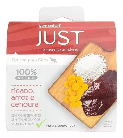 Petisco Húmido Fígado, Arroz E Cenoura - Just
