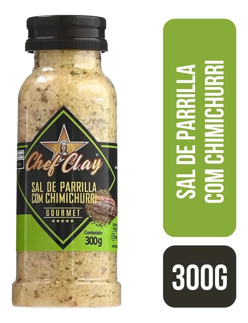Sal De Parrilla Com Chimichurri Chef Clay 300g
