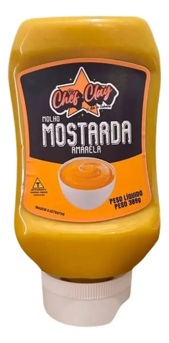 Molho Mostarda Amarela 389g Para Hamburguer Tempero Receitas