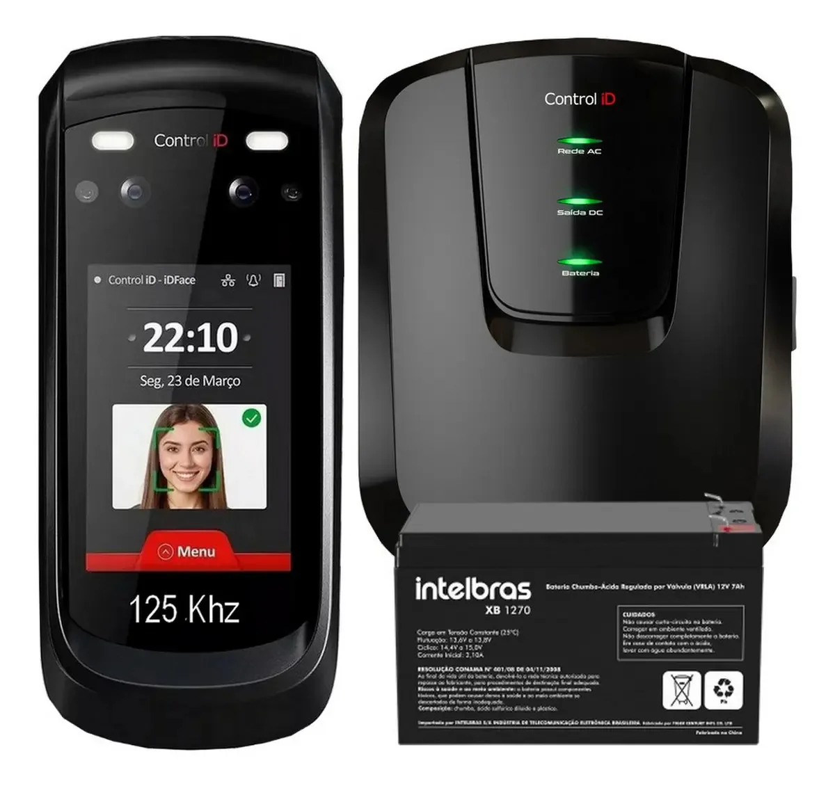 Controle de Acesso Facial Control ID iDFace Pro 125KHz