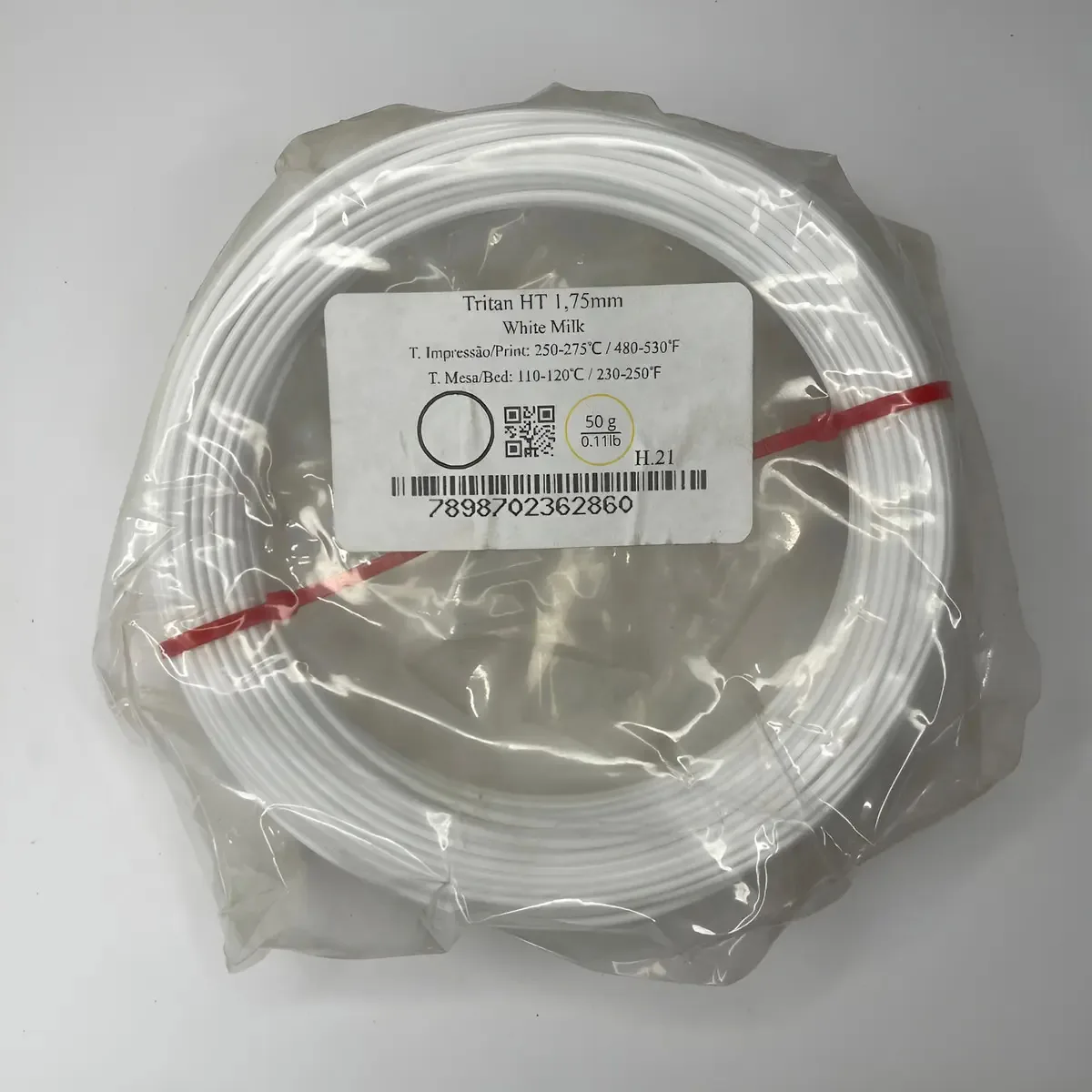 Filamento Impressão 3d Fila Asa 75gr 1,75mm Cor Branco