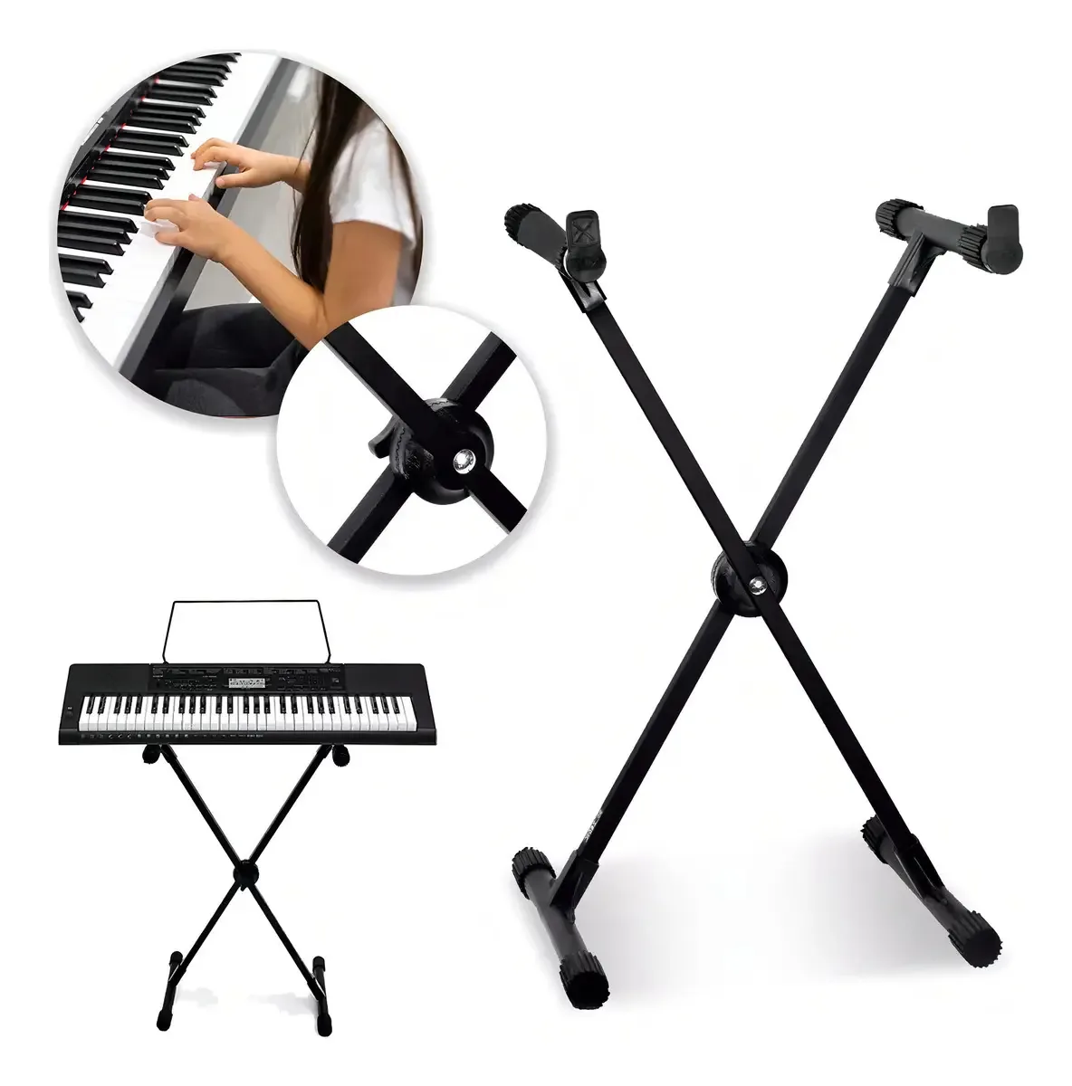Suporte Em X Para Teclado Ibox X10