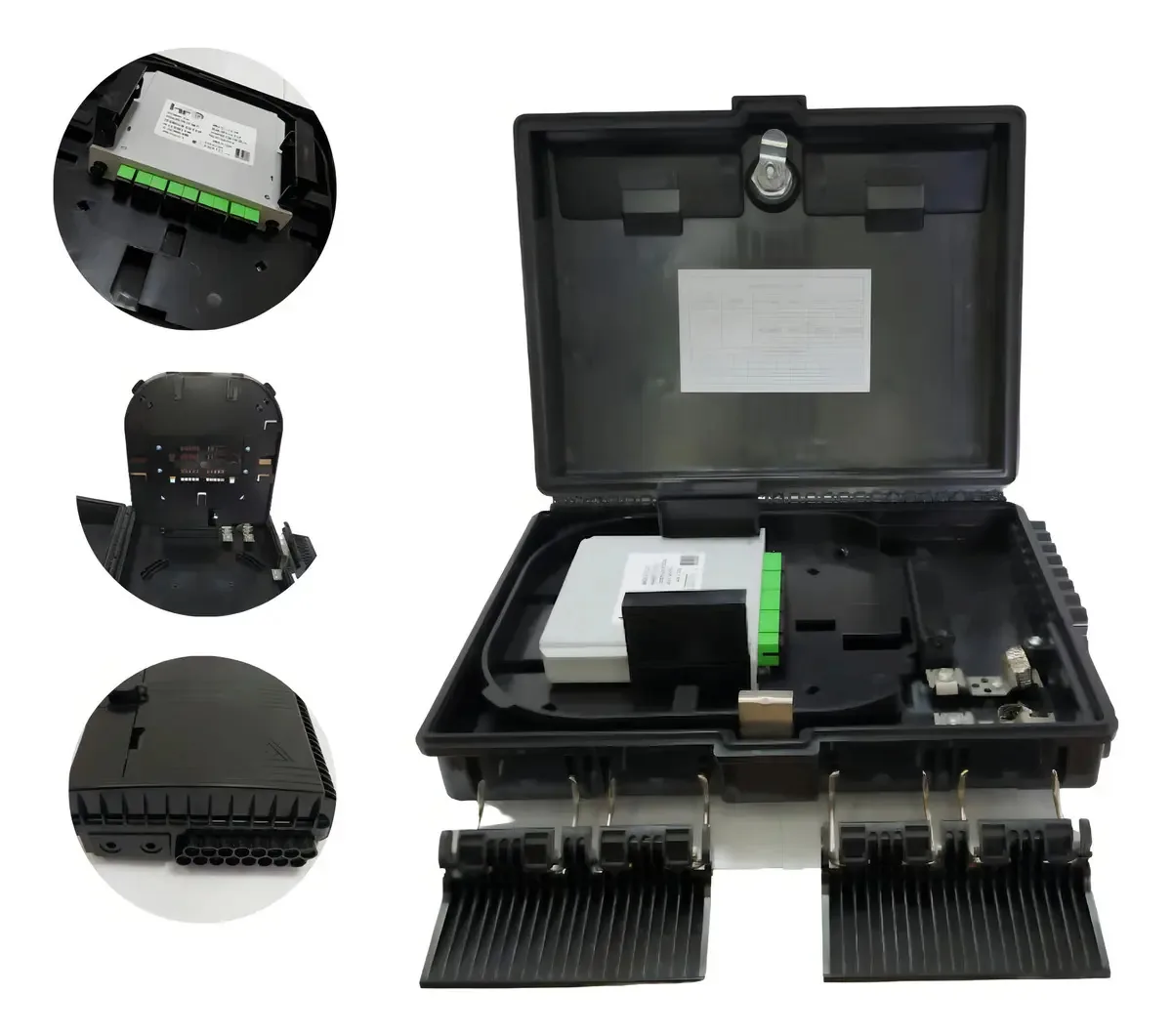 Cto Box Caixa 1x8 Apc Terminação Óptica Modulada Splitter