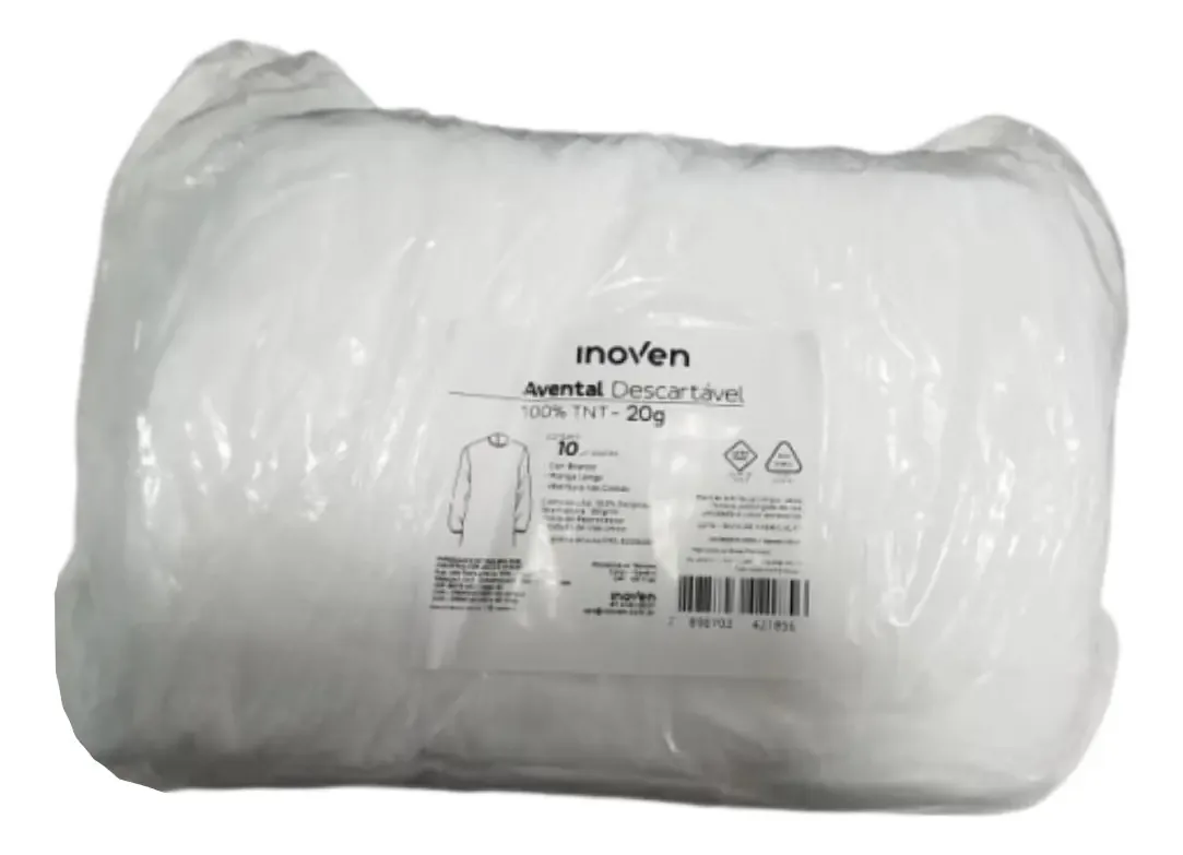 Avental Descartavel Tnt Inoven 20g 10un Pct
