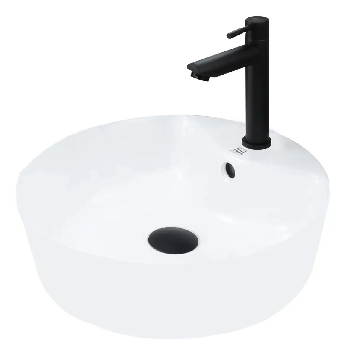 Cuba Completa C/ Mesa Louça + Torneira Black E Acessórios