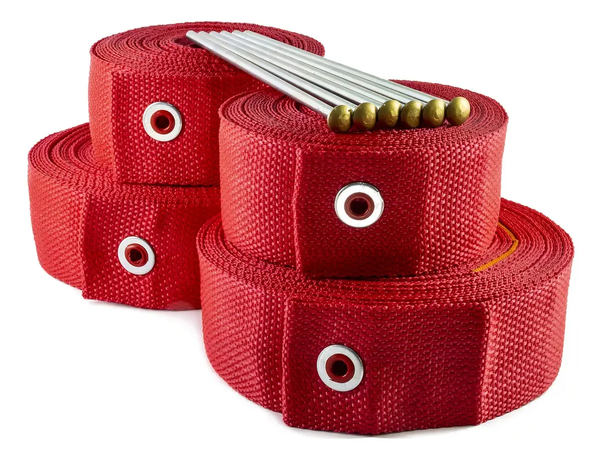 Fitas Marcação Futevôlei 9x18m Vermelho | Polipropileno