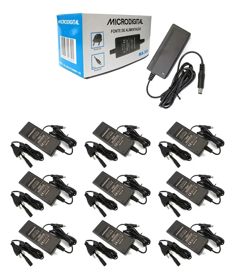 Fontes Bivolt Automáticas Para Teclado Yamaha Microdigital MA-300 Kit 10 P4