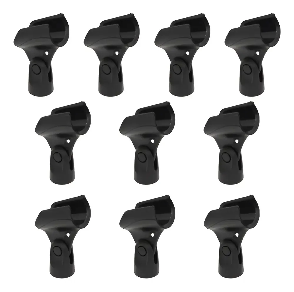 Kit 10 Suportes Cachimbo Para Microfone Sem Fio Onyx Preto