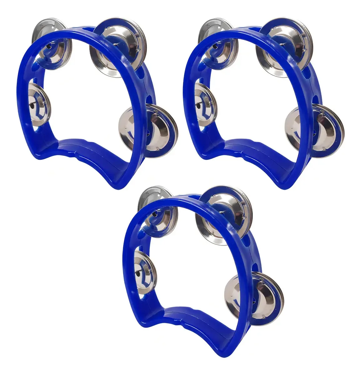 Kit 3 Pandeiros Meia Lua Infantil Azul New York