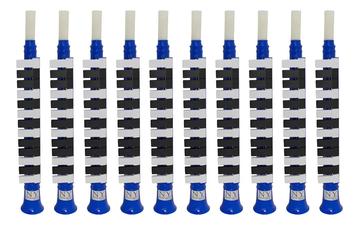 Kit 15 Escaletas Melódica 13 Teclas Azul New York