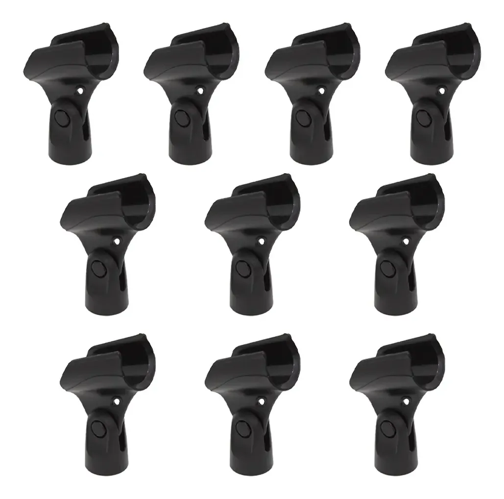 Kit 25 Suportes Para Microfone Com Fio B19a Onyx Cor Preto