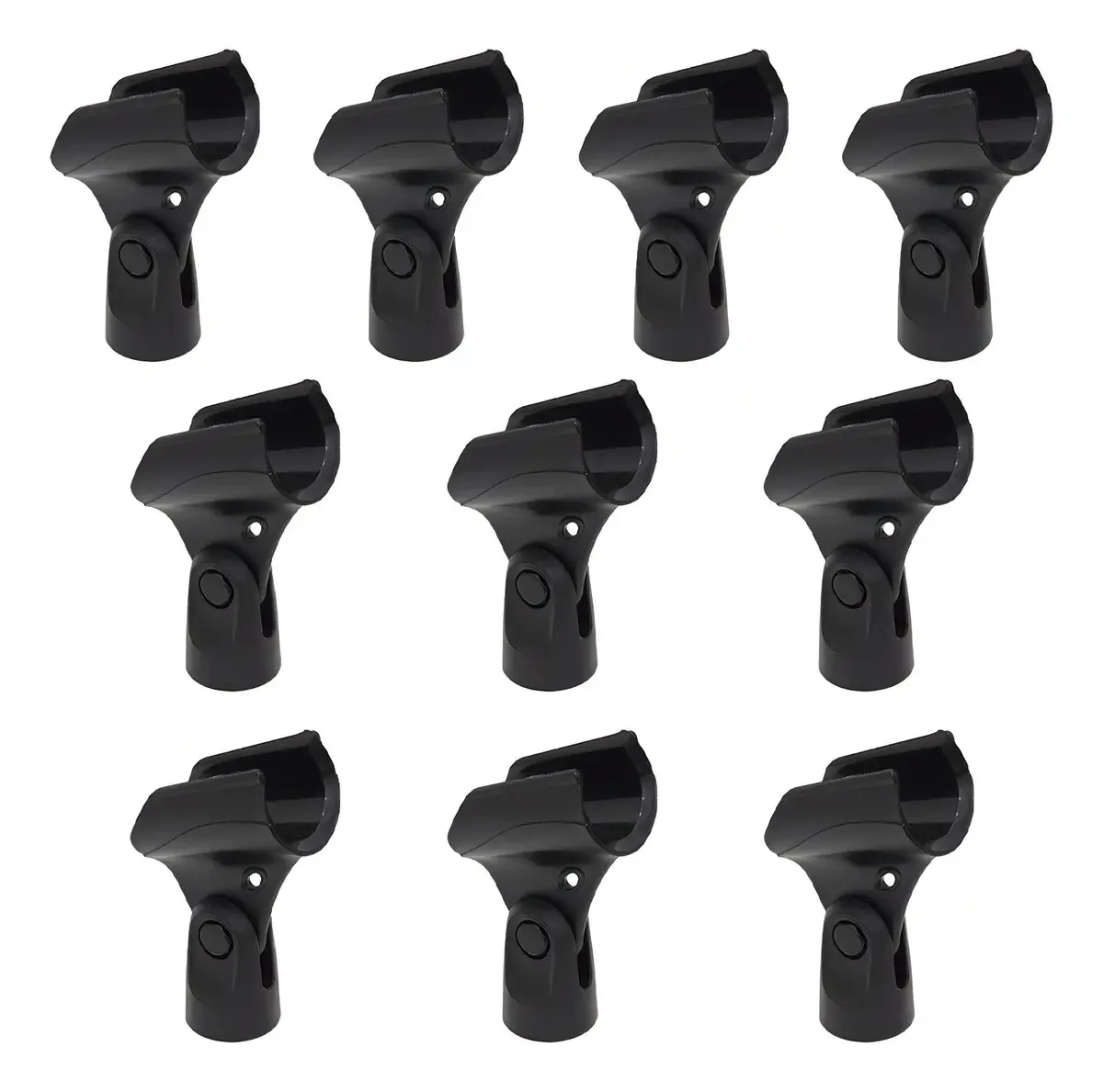 Kit 100 Suportes Para Microfone Com Fio B19a Onyx Cor Preto