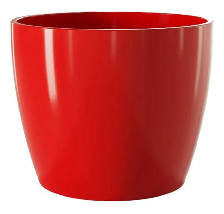Vaso Cerâmico Cachepô Munique 16 Vermelho - Japi