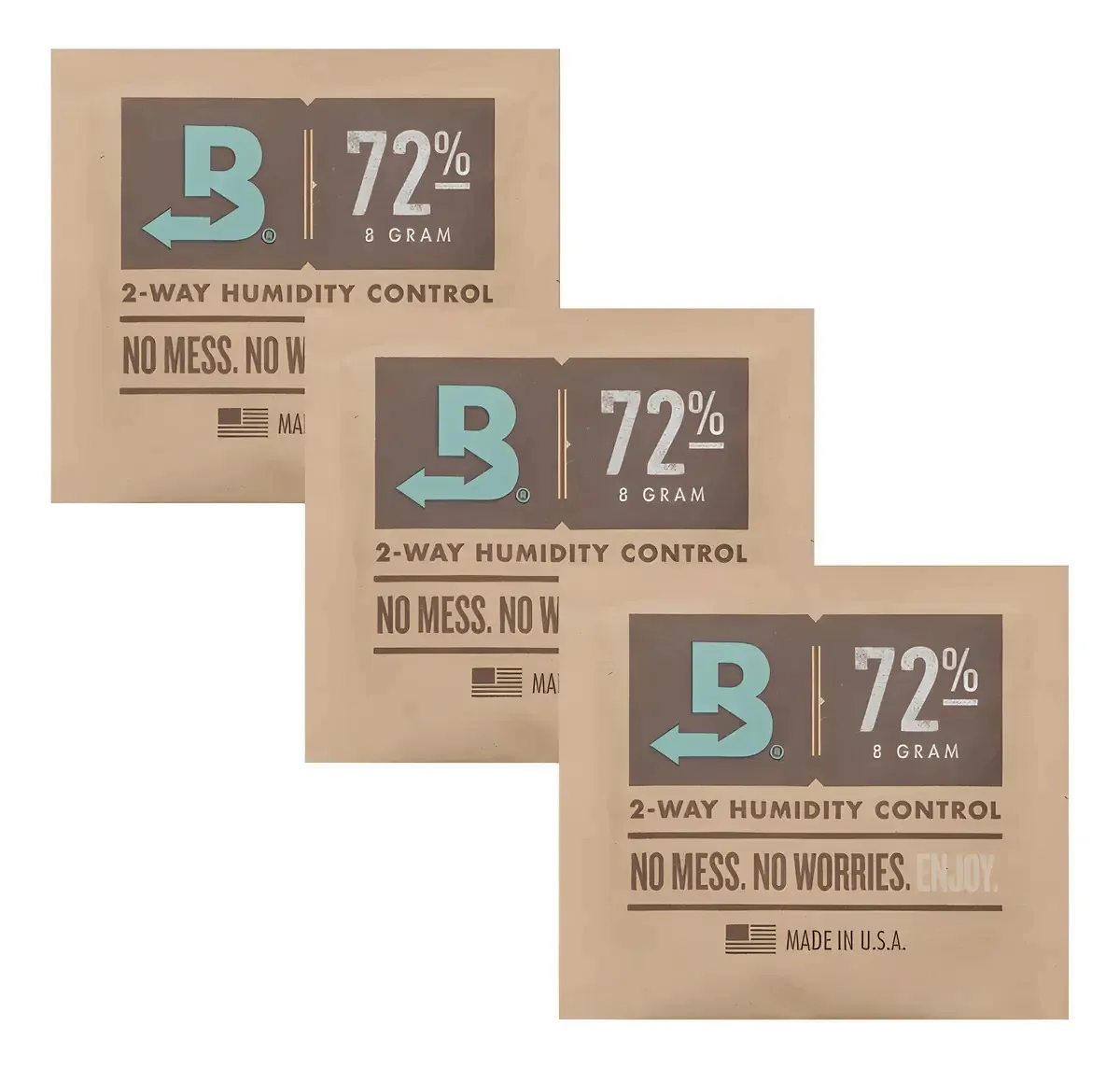 Boveda 72% - 8g Kit C/3un Umidificador Charutos Marrom-claro