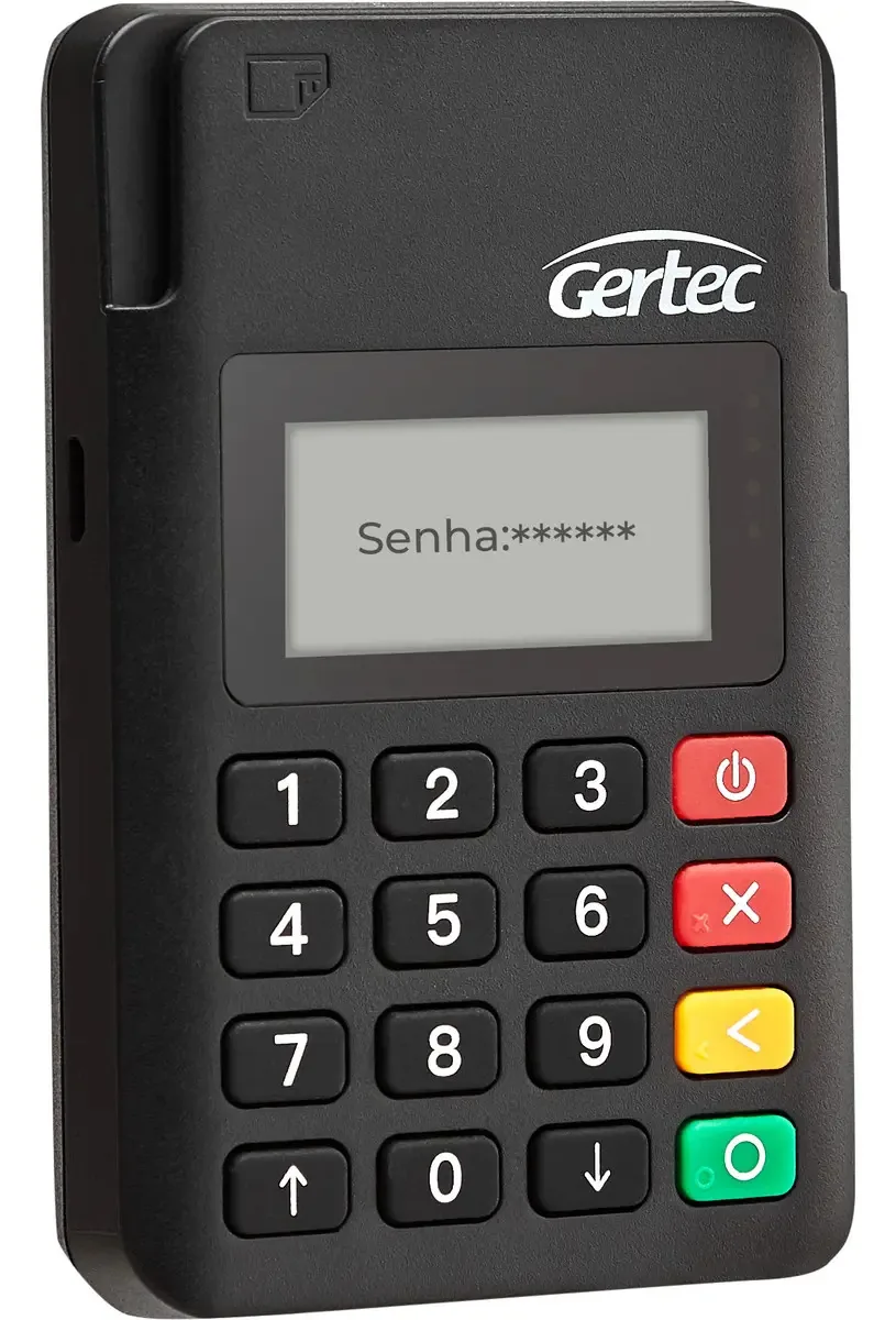 Maquininha Pin Pad Bluetooth Mp15 - Zoop Gertec Preto