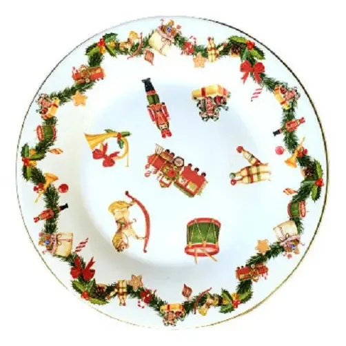 Conjunto De 6 Pratos Sobremesa Natal Encantado