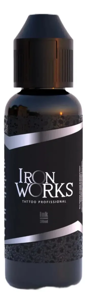 Tinta Iron Works 30ml - Cor Preto Onix
