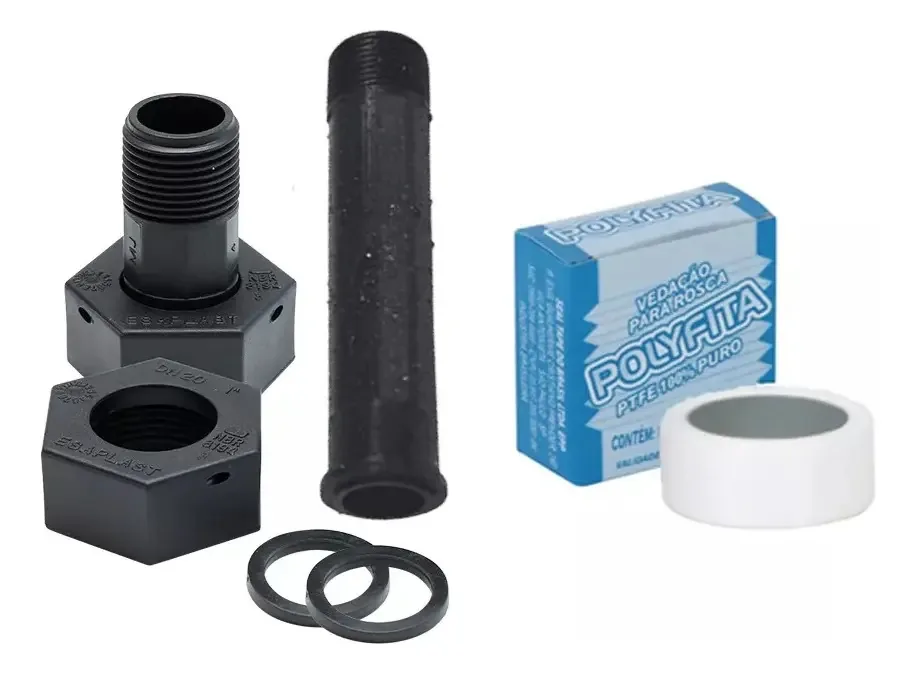 Conjunto de Conexões para Hidrômetros 3/4 MAB Polipropileno 20mm