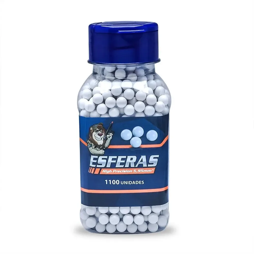 Bb 0,32g Leão 1100 Bbs 6mm Premium Airsoft Pote Bb's Munição