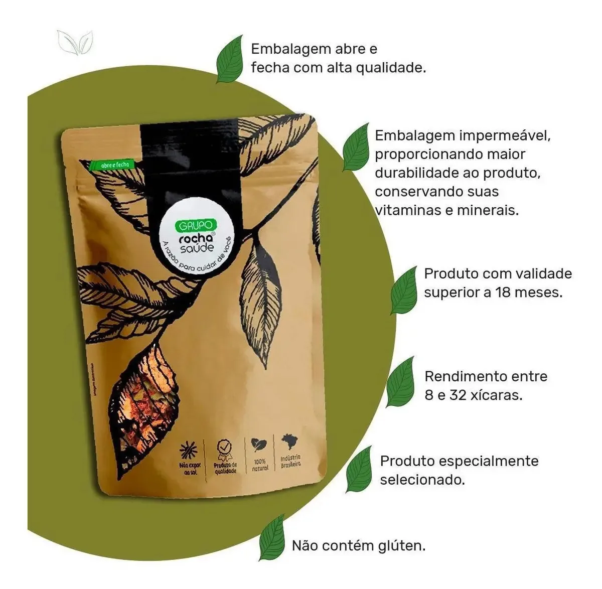 Chá Camomila Rocha Saúde Natural TPM 30g