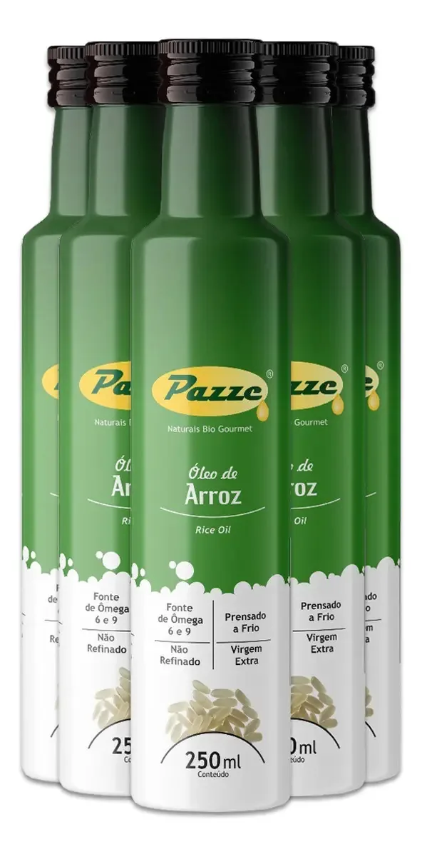 Kit 5 Óleo De Arroz Pazze 250ml