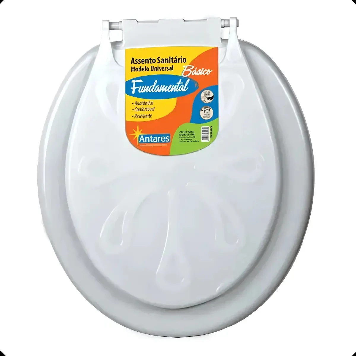 Assento Sanitário Antares Básico Universal E Durável Cor Branco