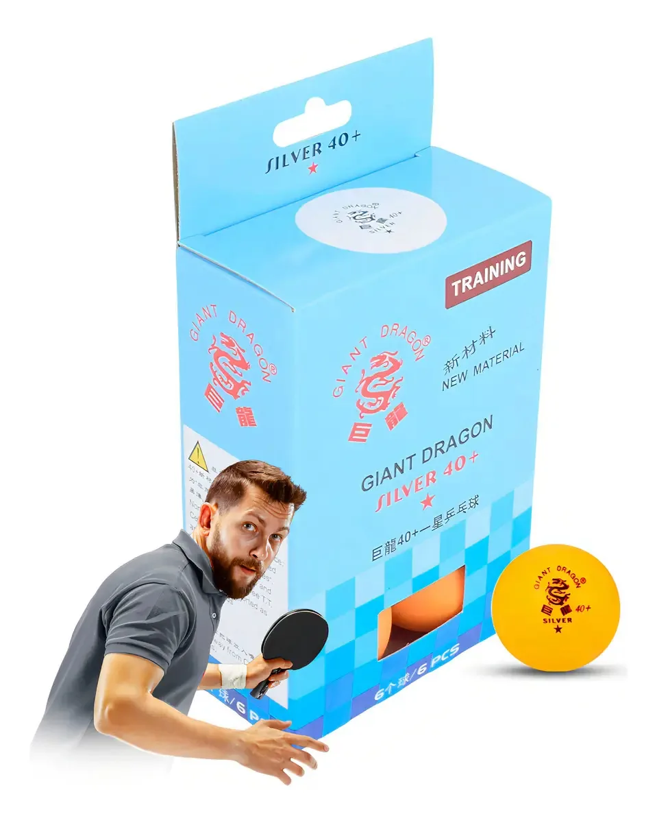 Bolas Tênis De Mesa 40+ 1 Estrela Giant Dragon 6un - La