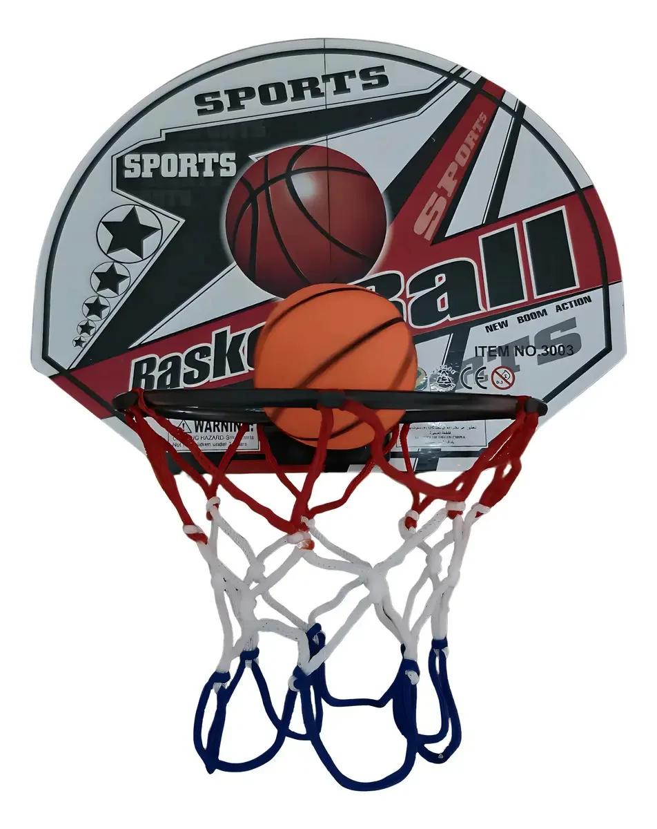 Cesta Aro Basquete Infantil Brinquedo Mini Tabela Com Bola